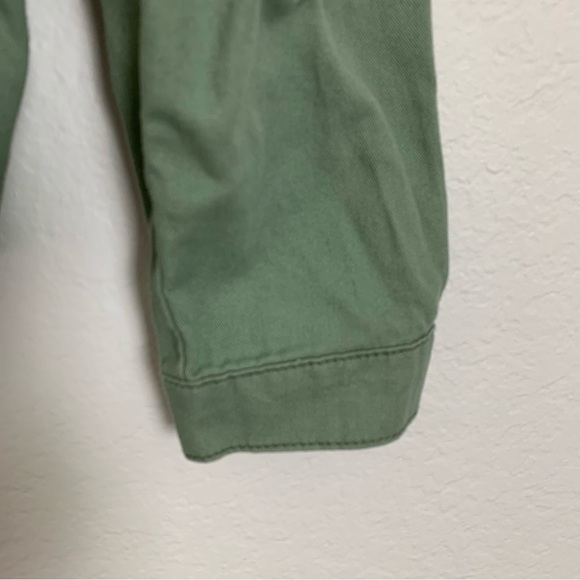 Oshkosh Girls Size 14 Button Front Shirt Shacket Jacket Embroidered Butterfly - Picture 6 of 12